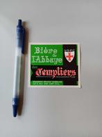 Bieretiket Abbaye des Templiers Dehavay Gosselies, Verzamelen, Biermerken, Ophalen of Verzenden, Gebruikt, Overige typen
