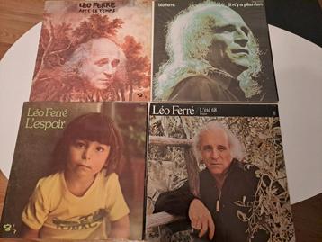 4 vinyles de Leo ferré  beschikbaar voor biedingen