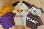 6 crop-tops maat XS van verschillende merken, Overige kleuren, Ophalen of Verzenden, Zo goed als nieuw, Korte mouw