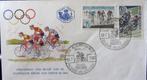 FIRST DAY COVER- BELGIË- OLYMPISCHE SPELEN TOKIO 1964, Ophalen of Verzenden, Gestempeld, Sport