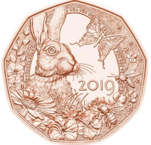 5 euro Oostenrijk Paashaas 2019 - Ideaal cadeau voor Pasen !, Postzegels en Munten, Munten | Europa | Euromunten, Losse munt, 5 euro