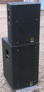 Luidsprekers 15 inch bas en 12 inch top, Promann, Audio, Tv en Foto, Luidsprekerboxen, Overige typen, Refurbished, 120 watt of meer