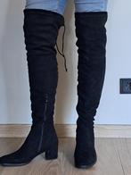 Suede laarzen, Hoge laarzen, Zwart, Nieuw, Ophalen of Verzenden