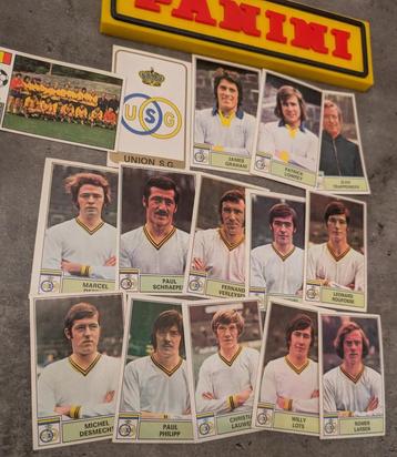 PANINI FOOTBALL 1972/73 UNION ST GILLES 15X STICKERS 1972 beschikbaar voor biedingen