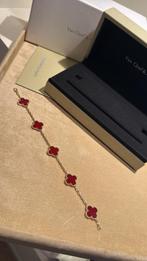 Van Cleef & Arpels Alhambra armband rood, Ophalen, Zo goed als nieuw, Rood, Goud