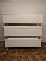 Armoires blanches modernes - lot de 3 - en très bon état, Enlèvement