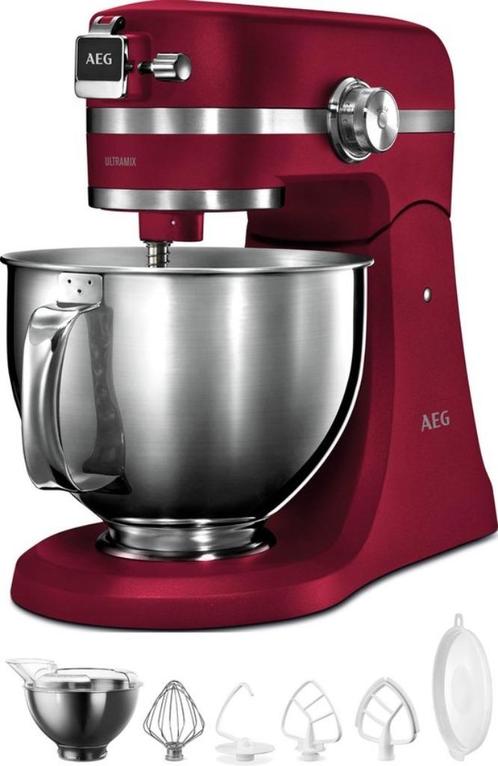 AEG Ultramix KM5520 Red nouveau - 40 % de réduction !, Electroménager, Mélangeurs de cuisine, Neuf, 4 litres ou plus, 3 vitesses ou plus