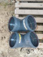 2 bochten 90° dia 200mm, Ophalen, Nieuw, PVC, Bochten