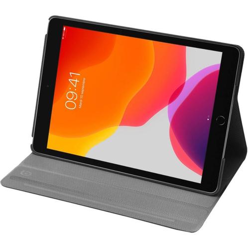 Housse Étui Rotatif en cuir pour iPad 10.2" noir/gris, Informatique & Logiciels, Housses pour tablettes, Utilisé, Protection faces avant et arrière