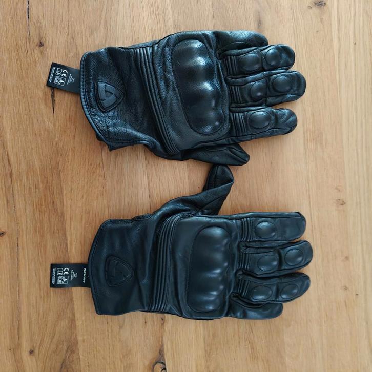 Rev'it! Motorhandschoenen XXL leer zwart zo goed als nieuw, Motoren, Kleding | Motorkleding, Ophalen of Verzenden