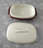 tupperware ovale schotel met deksel, Huis en Inrichting, Ophalen of Verzenden, Zo goed als nieuw, Bruin