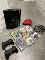 PlayStation 3 + 2 controllers + 6 games, Ophalen, Phat, Met 2 controllers, 80 GB