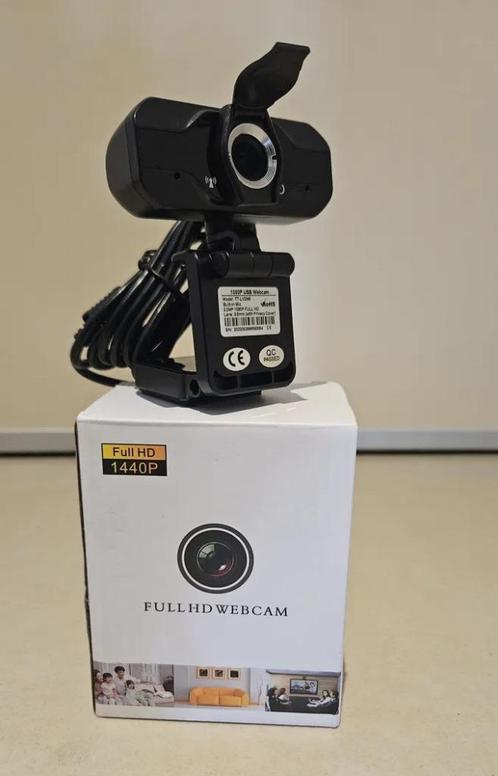 Webcam Full Hd 1080p USB avec Micro integré. NEUVE, Computers en Software, Webcams, Nieuw, Bedraad, ChromeOS, MacOS, Windows, Android