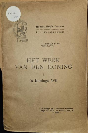 Het Werk van den Koning. beschikbaar voor biedingen