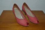 Vintage rode schoenen maat 38, Rouge, Enlèvement ou Envoi, Chaussures à haut talons, Porté
