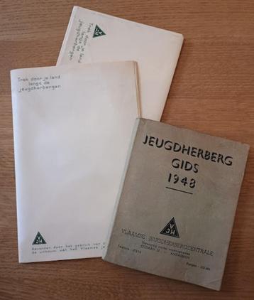jeugdherberg Gids 1948, briefpapier enveloppen Vlaamse jeugd beschikbaar voor biedingen