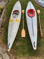 2 kayaks met peddel, Gebruikt, Ophalen
