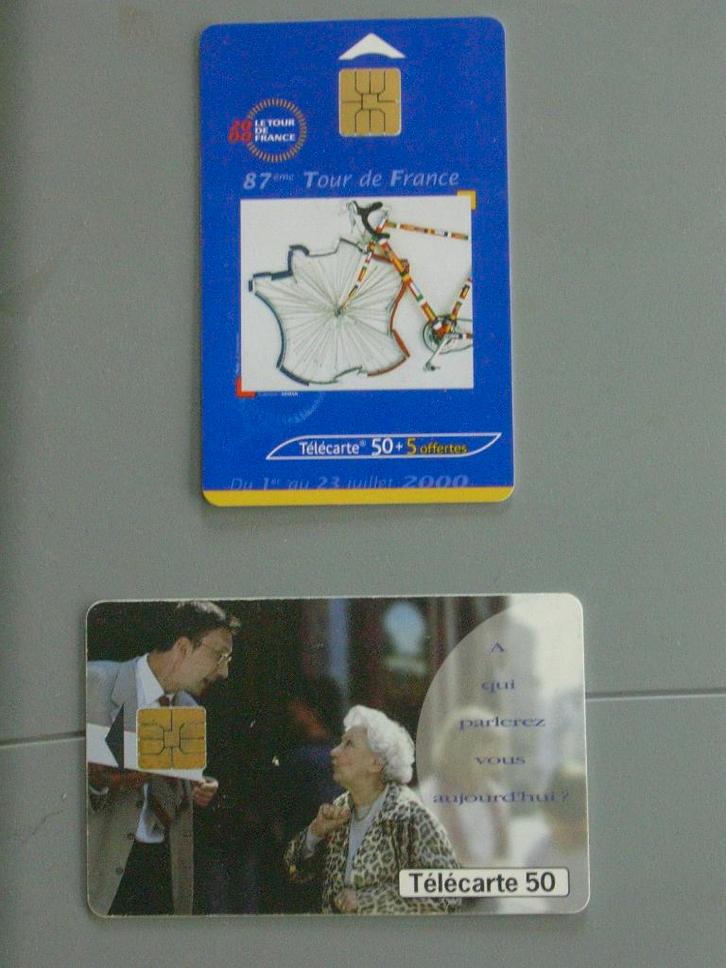 Lot : 2 cartes France Telecom - années 2000 1998, Collections, Cartes de téléphone, Enlèvement ou Envoi