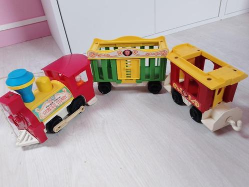 Fisher-price trein vintage met mannetje, 30 cm lang, mooi, Kinderen en Baby's, Speelgoed | Fisher-Price, Zo goed als nieuw, Speelset