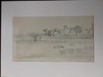 Alfons Vermeir  1905 - 1994   Tekening   Landschap, Antiek en Kunst, Verzenden