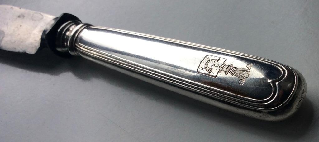 Mes met wapenschild von Eckartsberg Hans, Antiek en Kunst, Antiek | Bestek, Ophalen of Verzenden