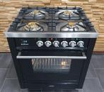 🔥Luxe Boretti Fornuis 70cm hoogglans zwart & rvs 1 oven, Elektronische apparatuur, Fornuizen, 60 cm of meer, Zo goed als nieuw