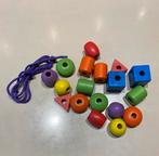 🍄 Houten kralen ( 2,50 cm tot 3 cm ) + rijgkoord, Ophalen of Verzenden, Zo goed als nieuw