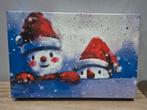 Cadre lumineux 2 bonshommes de neige tout mignons, Enlèvement ou Envoi