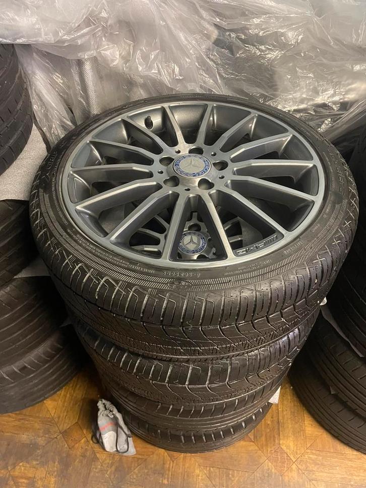 Mercedes AMG velgen 18 inch met banden 225/40/18 /5x112, Auto diversen, Autosport-onderdelen, Ophalen