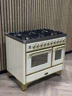 Luxe Boretti Majestic Crème 100cm 6 pits Gas + Elektr. Ovens, Ophalen of Verzenden, Gas