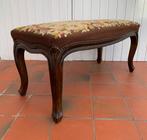 Banquette style louis XV tapisserie vintage, Enlèvement, Utilisé, Bois