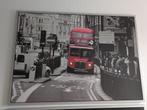 Foto met lijst 140x100 London bus, Huis en Inrichting, Ophalen, 125 cm of meer, Zo goed als nieuw, Foto of Poster