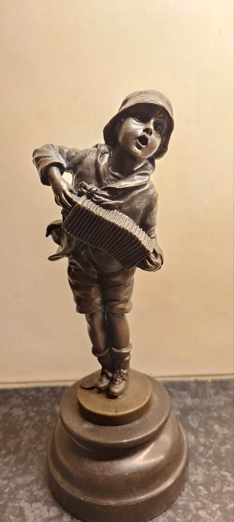 Statue en bronze antique de Chiparus, Antiquités & Art, Antiquités | Bronze & Cuivre, Enlèvement ou Envoi