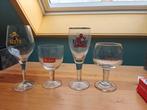 4 bierglazen, Ophalen of Verzenden, Nieuw, Glas of Glazen, Overige merken