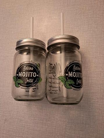 2 Mojito drink glazen., Verzamelen, Ophalen of Verzenden, Zo goed als nieuw
