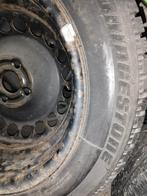 4 roues hiver jantes + pneus contact bridgestone neige m+s, Autos : Pièces & Accessoires, 15 pouces, Pneus et Jantes, Pneus hiver