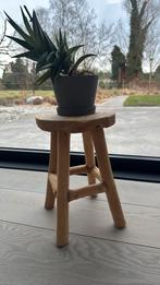 Authentiek stijlvol tijdloos houten krukje, Ophalen, Zo goed als nieuw