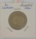 Leopold I - 20 centimes 1860 zeldzaam, Verzenden