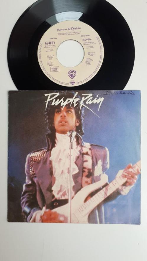 7" Prince, Purple Rain/God, 929 174-7, Franse persing, 1984, Cd's en Dvd's, Vinyl Singles, Gebruikt, Single, R&B en Soul, 7 inch