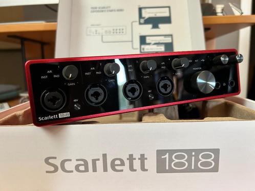 Focusrite Scarlett 18i8 18-in 8-out USB audio interface, Computers en Software, Geluidskaarten, Zo goed als nieuw, Extern, Ophalen of Verzenden