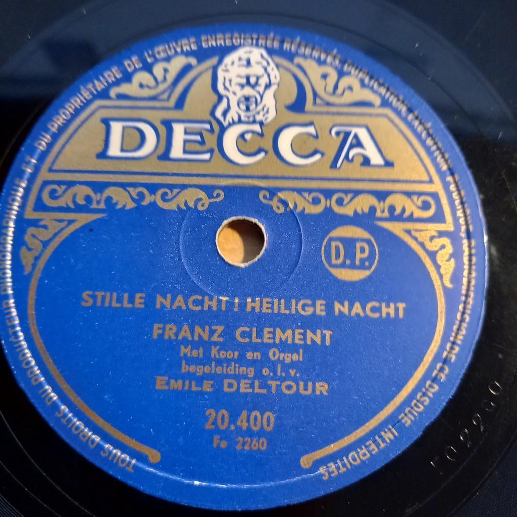 Franz Clément – Silent Night ! Holy Night/O Pine Tree 10", Enlèvement ou Envoi, Comme neuf, Autres types, 10 pouces