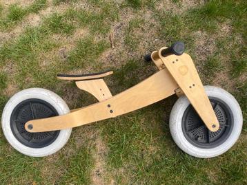 Houten loopfiets wishbone 3 in 1 inclusief trike kit, Stabilisateurs, Wishbone, Enlèvement, Utilisé