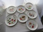 Servies met afbeeldingen 'La gastronomie française', Ophalen, Gebruikt, Overige stijlen, Bord(en)
