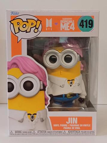 Funko pop Jin BTS Despicable ME4  419  beschikbaar voor biedingen