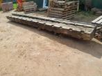 2 eiken balken L 5m   30x25, Ophalen, Gebruikt, 25 tot 50 mm, Eiken