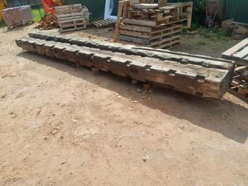 2 eiken balken L 5m   30x25 beschikbaar voor biedingen