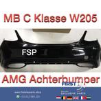 W205 AMG Achterbumper Mercedes C Klasse 2018 + diffuser PDC, Gebruikt, Ophalen of Verzenden, Bumper, Achter