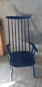 Houten spijlenstoel, Ophalen, Zo goed als nieuw, Blauw