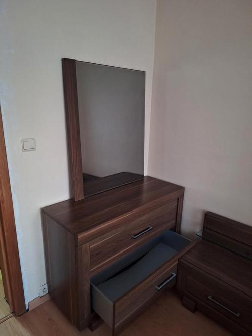 Slaapkamer+boxbed+dressoir+spiegel+nachtkastjes, Huis en Inrichting, Slaapkamer | Bedden, Gebruikt, Tweepersoons, 160 cm, 200 cm