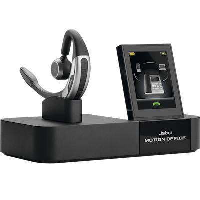 Jabra Motion Office Headset – In nieuwstaat + Hardcase, Computers en Software, Headsets, Zo goed als nieuw, On-ear, Draadloos